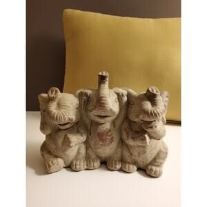 See No Evil, Hear No Evil, Speak No Evil... Elephant Figurines
